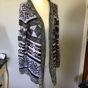 Vanity Aztec/Geometric Patterned Cardigan